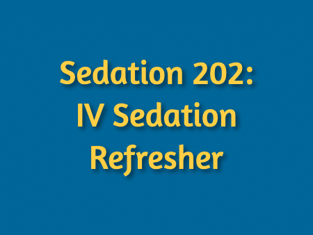Sedation 202 - IV Sedation Refresher Course icon